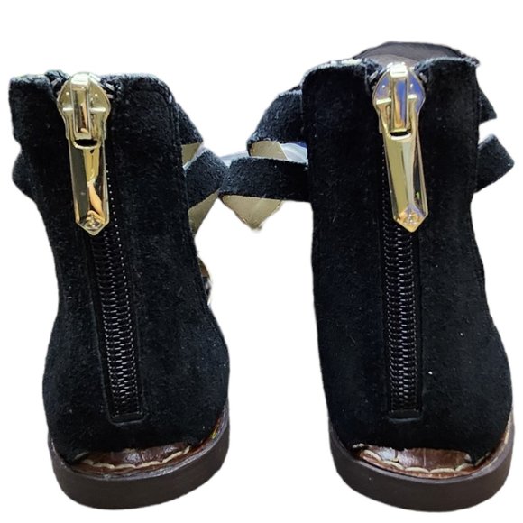 Sam Edelman Black Karine Tassel Gladiator Lace Up Sandals Size 6 - Picture 5 of 8